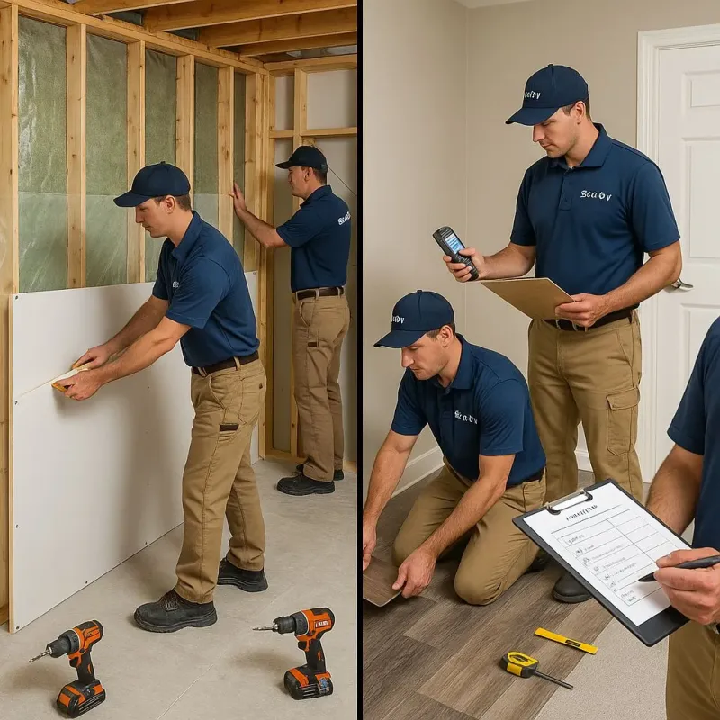 Repairs and Reconstruction process in Harris Hill, NY